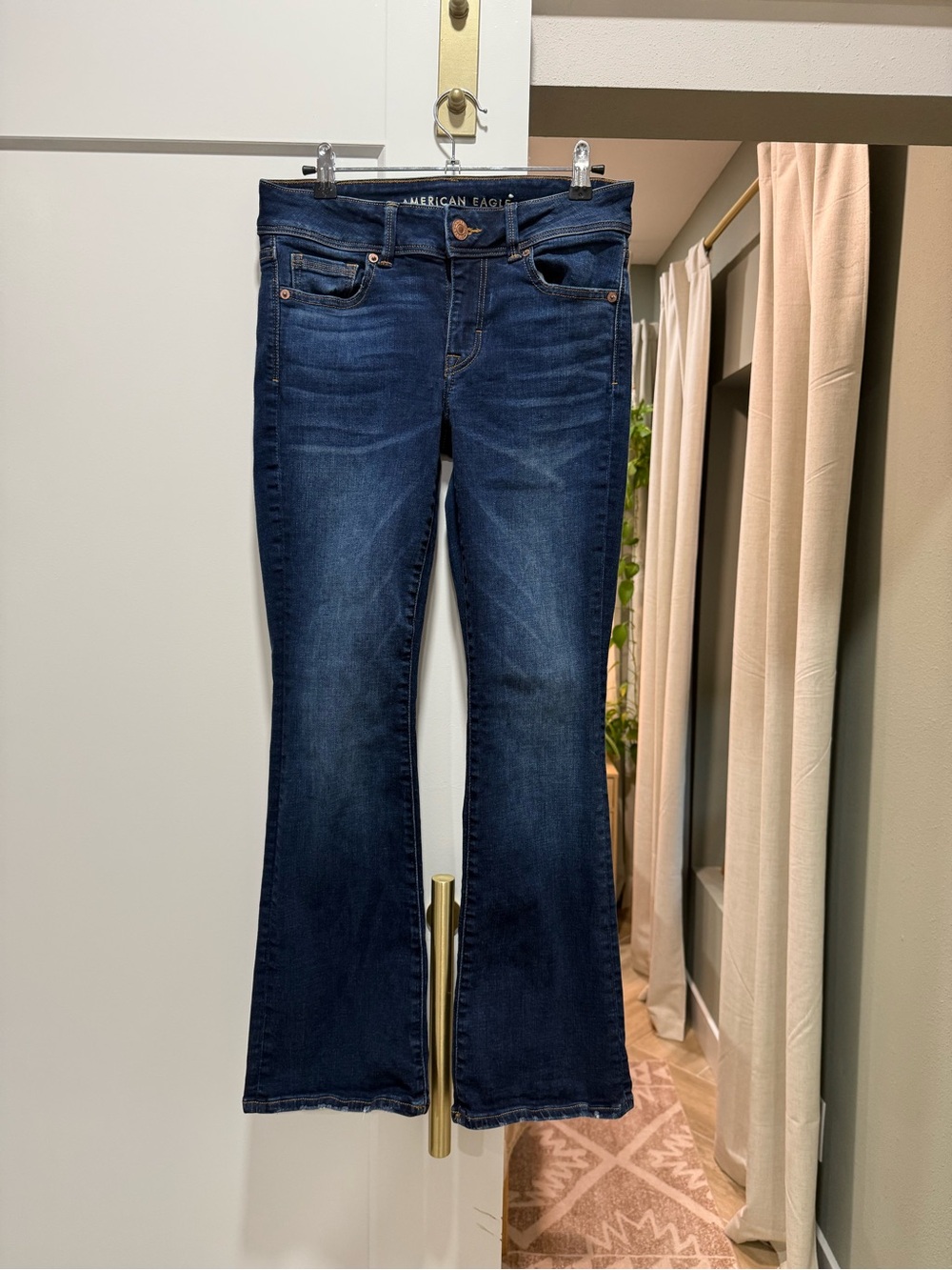 Vintage American Eagle Outfitters Dark Wash Kick Boot Jeans